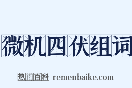 微机四伏组词是什么意思的图片